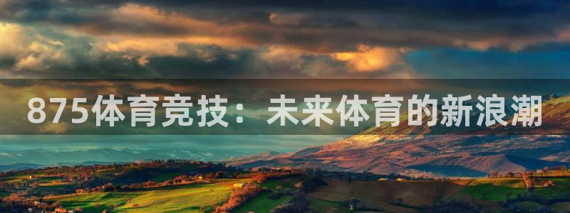875体育竞技：未来体育的新浪潮
